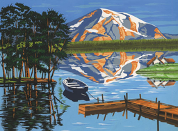 [PL96] Pintar Por Números 30 x 40 cm. -Lago- Reeves