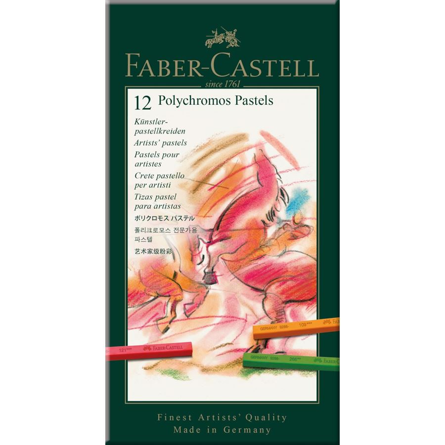 [128512] Estuche 12 Tizas Pastel Polychromos Faber-Castell