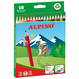 [AL010656] Estuche Lápices Color (18 Colores) Alpino