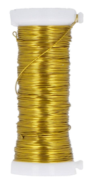 [15590] Hilo Cobre color Dorado 0,40 mm. (Rollo 28 m.)