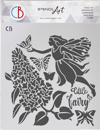 [MS8-024] Plantilla Stencil 20 x 20 cm. Texture -Fairy- Ciao Bella